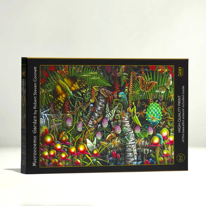 Art & Fable Puzzle Company, LLC - Microcosmic Garden; 500-pc Velvet-Touch Jigsaw Puzzle