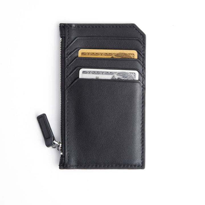 ROYCE New York - Zippered Credit Card Case