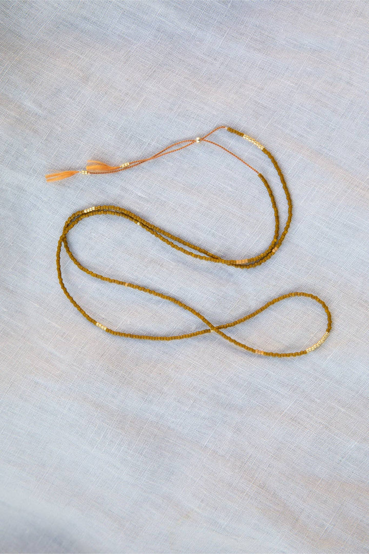 YEWŌ Collective - Sintha Silk Bead Wrap (Necklace / Bracelet)