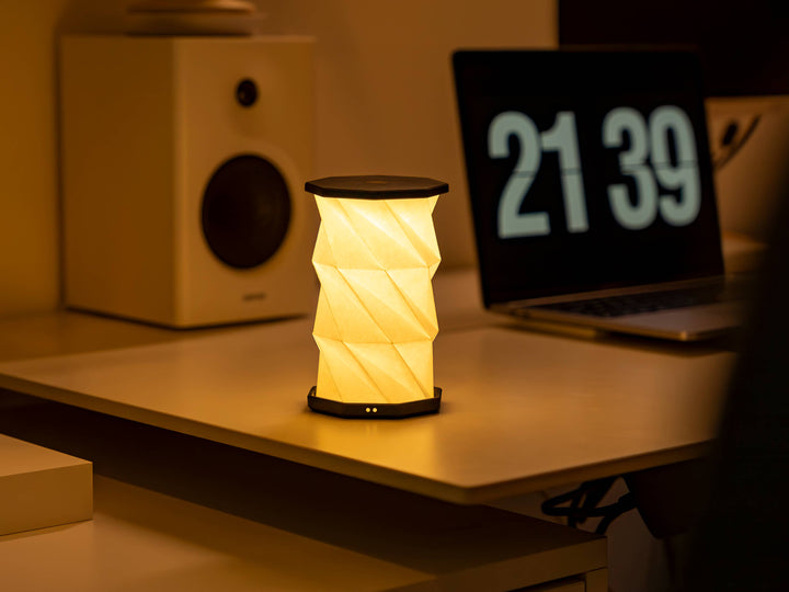 Gingko Design - Mini Twist Hexagon Portable Lamp
