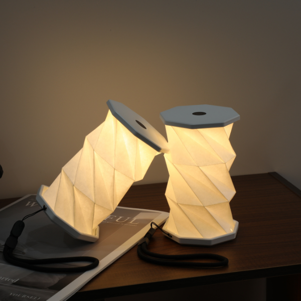 Gingko Design - Mini Twist Hexagon Portable Lamp