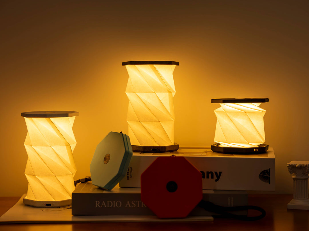 Gingko Design - Mini Twist Hexagon Portable Lamp