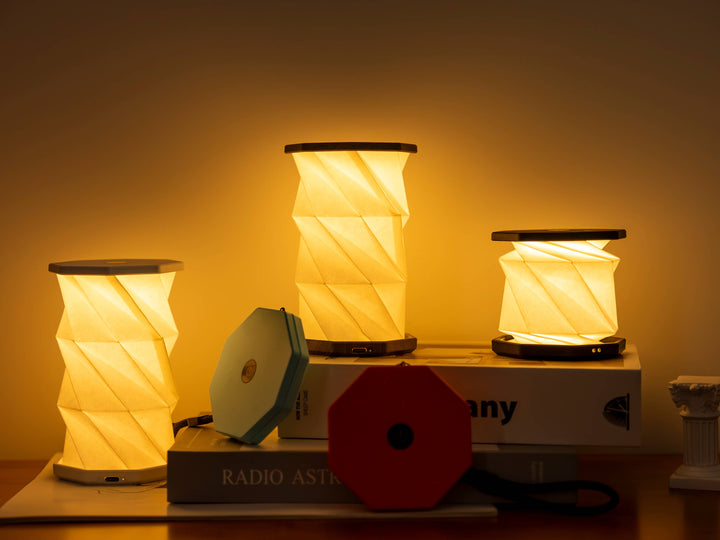 Gingko Design - Mini Twist Hexagon Portable Lamp