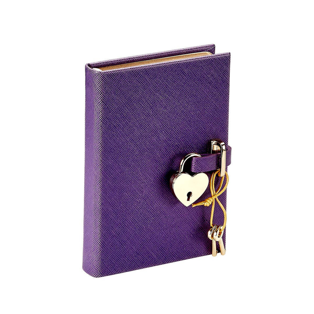 Graphic Image Inc. - Heart Lock Diary in Purple