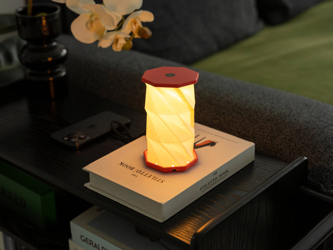 Gingko Design - Mini Twist Hexagon Portable Lamp