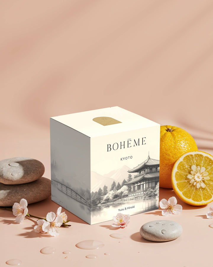 Boheme Fragrances - Kyoto Wholesale Candle – Yuzu, Hinoki & Cherry Blossom