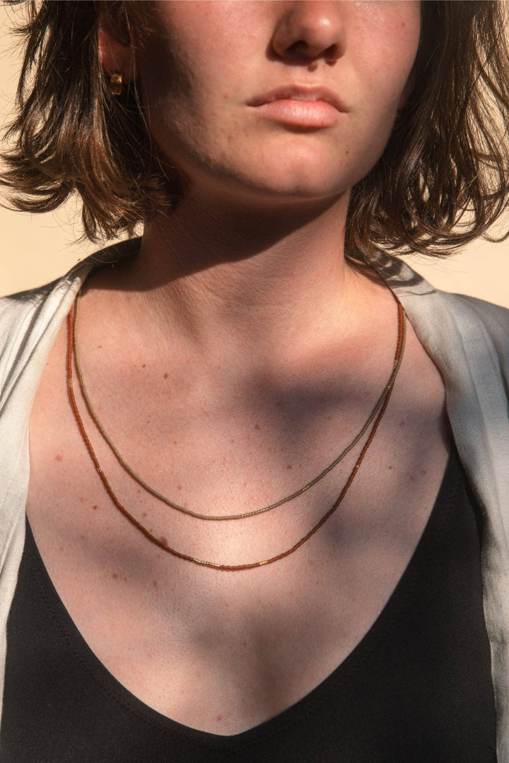 YEWŌ Collective - Sintha Silk Bead Wrap (Necklace / Bracelet)
