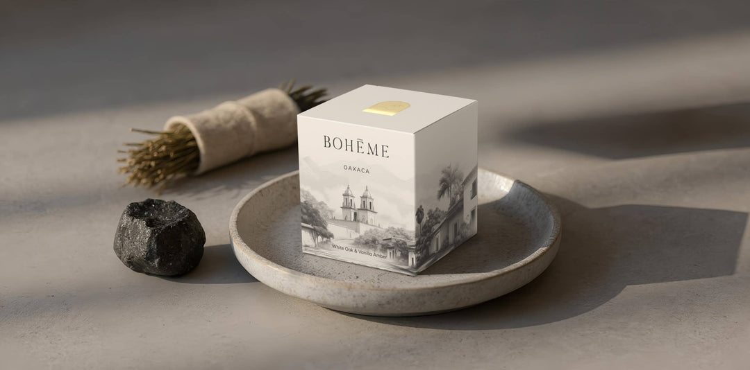 Boheme Fragrances - Oaxaca Candle – White Oak, Amber & Vanilla