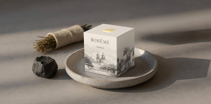 Boheme Fragrances - Oaxaca Candle – White Oak, Amber & Vanilla