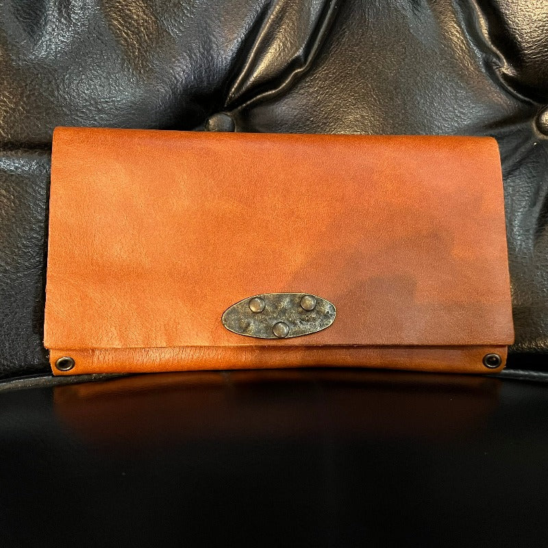 Rebel Designs Unconstructed Leather Wallet in Congac
