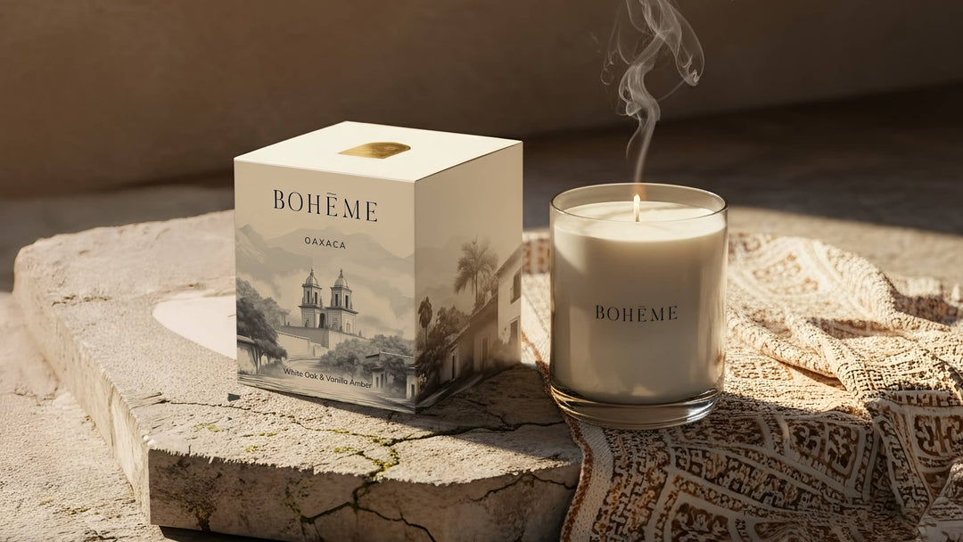 Boheme Fragrances - Oaxaca Candle – White Oak, Amber & Vanilla