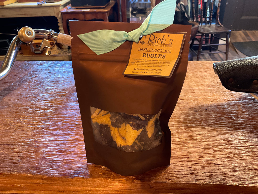 Rick’s Dark Chocolate Dipped Bugles