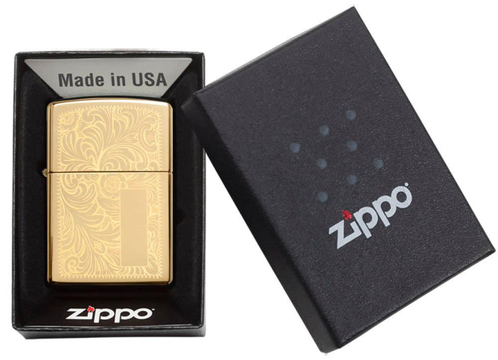 Zippo Lighters | High Polish Brass Venetian