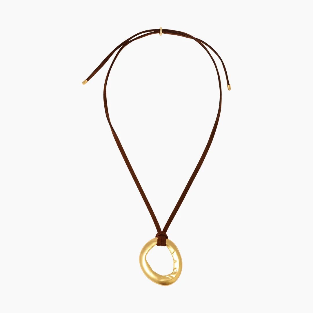 Heaven Mayhem - Brown Mini Necklace
