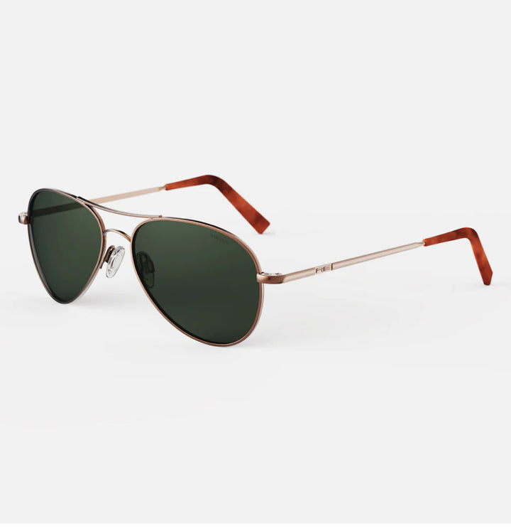 Randolph Amelia Sunglasses | 22K Chocolate Gold & AGX (AA106)