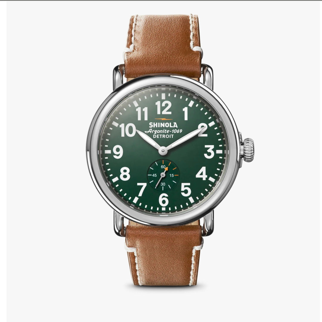 Shinola Runwell 41mm Watch - Tan Leather Strap