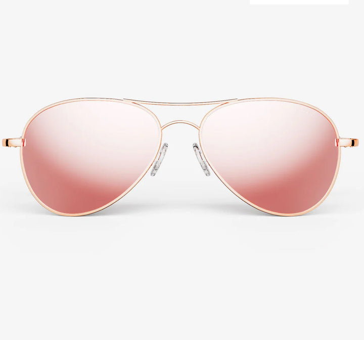 Randolph Amelia Sunglasses | 22K Rose Gold & Rose Gold (AA103)