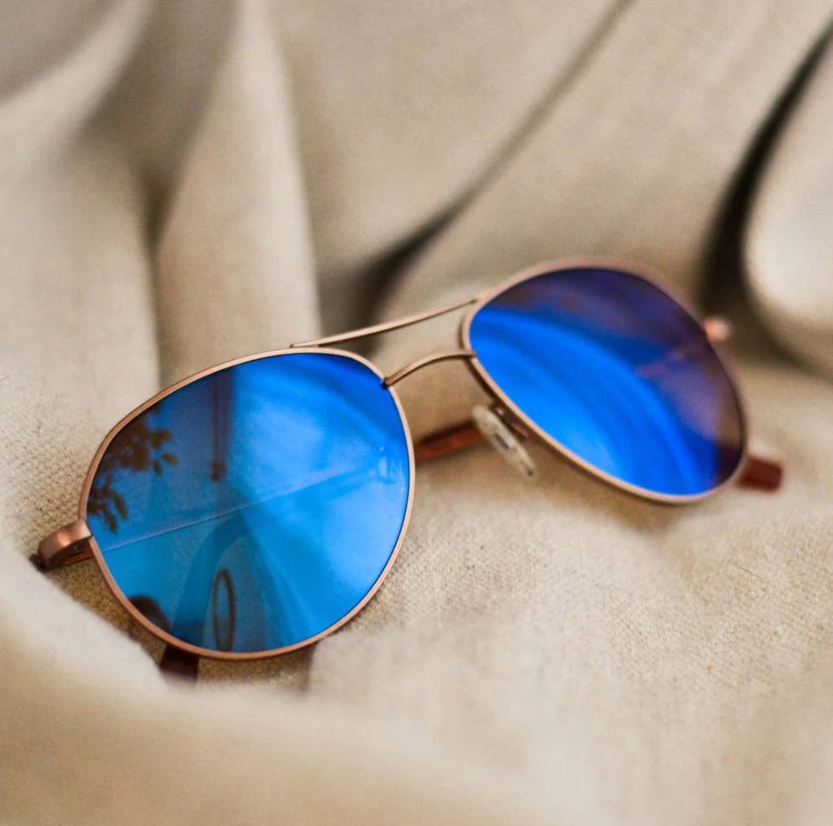 Randolph Thaden Sunglasses | 22k Satin Chocolate Gold & Northern Lights (TN002)