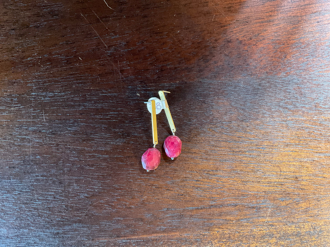 Terma Ruby Dangle Earrings