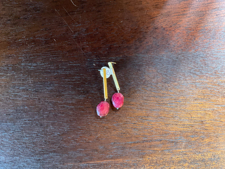 Terma Ruby Dangle Earrings