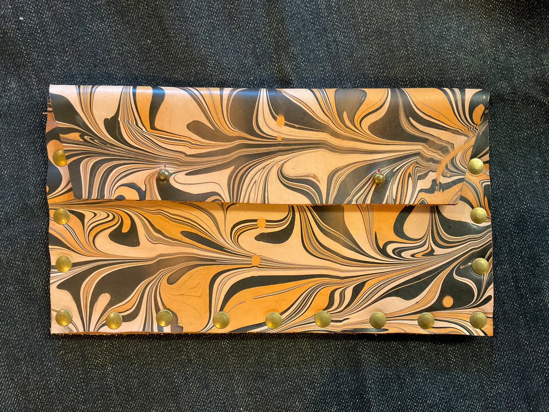 Blu Mountain Co. Marbled Leather Wallet