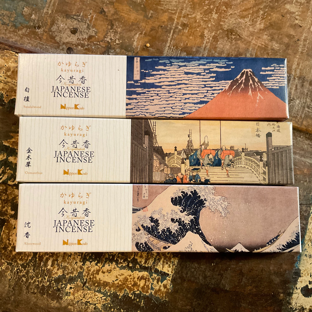 Kayuragi Nippon Kodo  Japanese Incense Box - Assorted