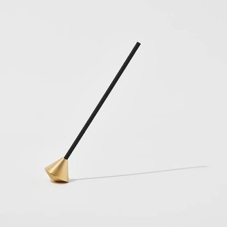 Elemense brass acorn incense holder