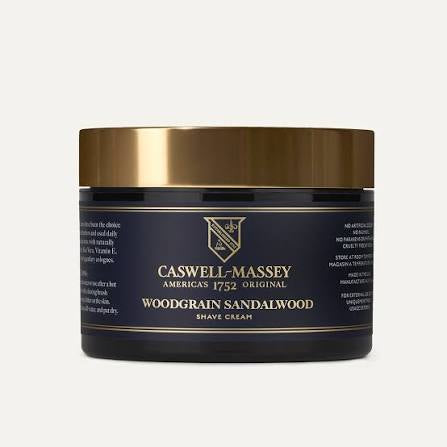 Caswell-Massey - Woodgrain Sandalwood Natural Men's Shave Cream, For Sensitive Skin, 8oz