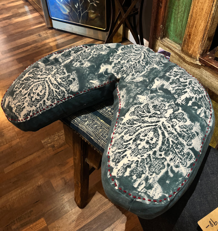 Handmade Crescent Shaped Meditation Cushion