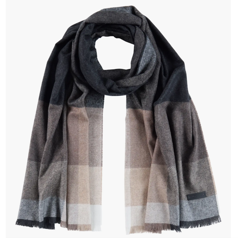 Bruno Magli Mens Silk/Cashmere Block Scarf - Camel