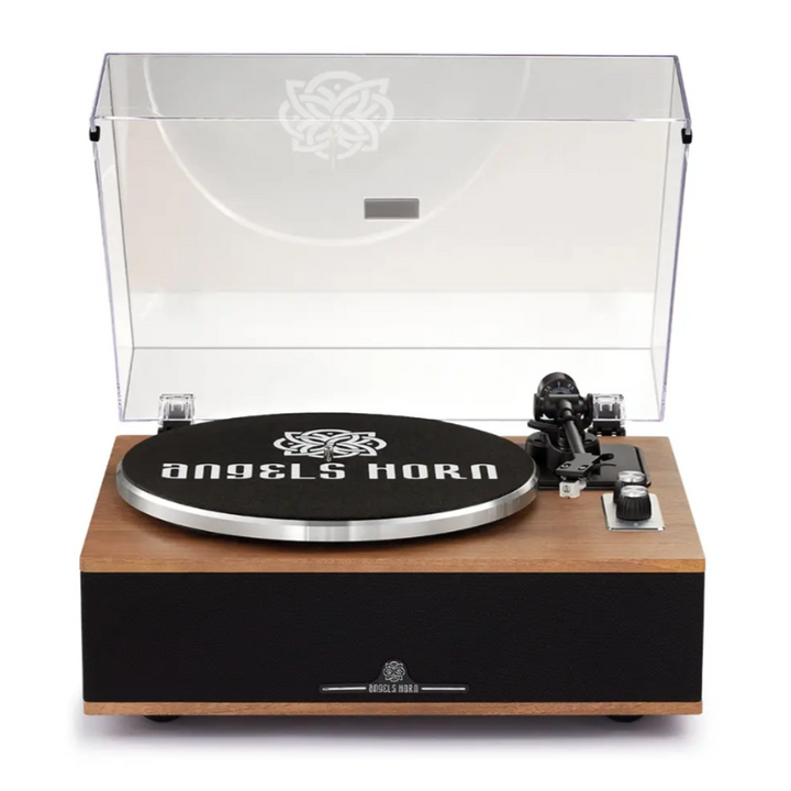 ANGELS HORN H019 HI-FI BLUETOOTH TURNTABLE WITH BUILT-IN SPEAKERS