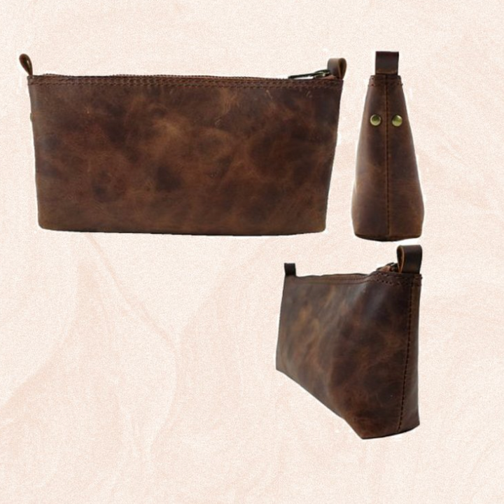 Lamali Nilgiri Leather Pouch