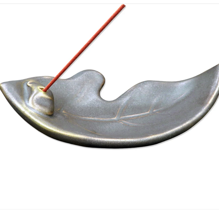 Ceramic Leaf Incense Holder