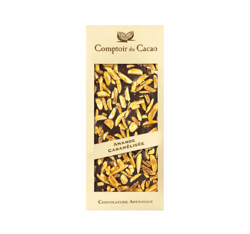 French Feast - Comptoir du Cacao Dark Chocolate bar w/ Caramelized Almond