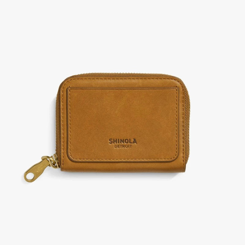 Shinola Pocket Small Zip Around Wallet | tan