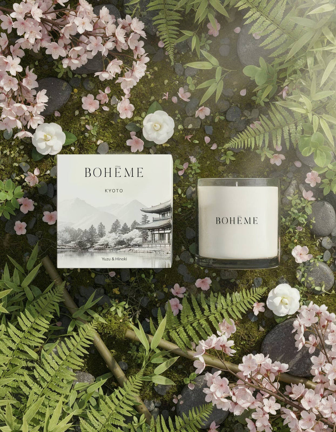Boheme Fragrances - Kyoto Wholesale Candle – Yuzu, Hinoki & Cherry Blossom