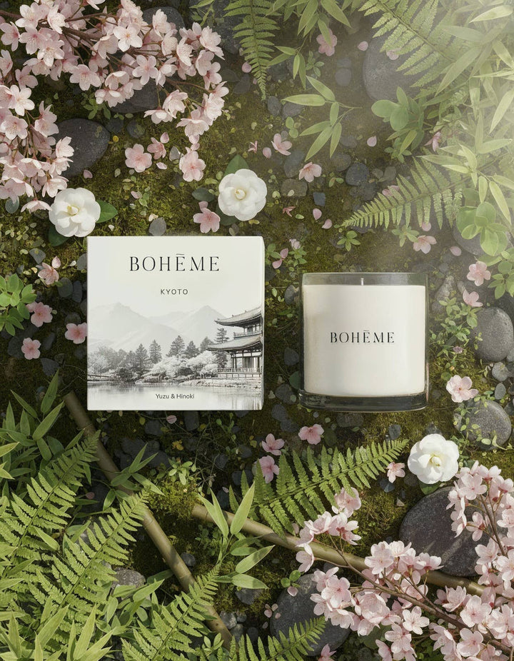 Boheme Fragrances - Kyoto Wholesale Candle – Yuzu, Hinoki & Cherry Blossom