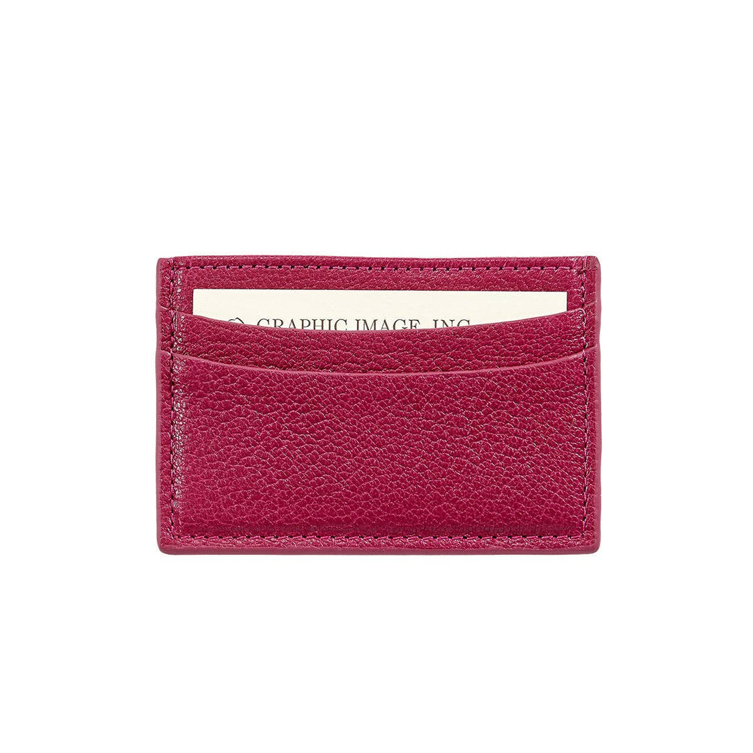 Graphic Image Inc. - Slim Design Card Case in Red Leather