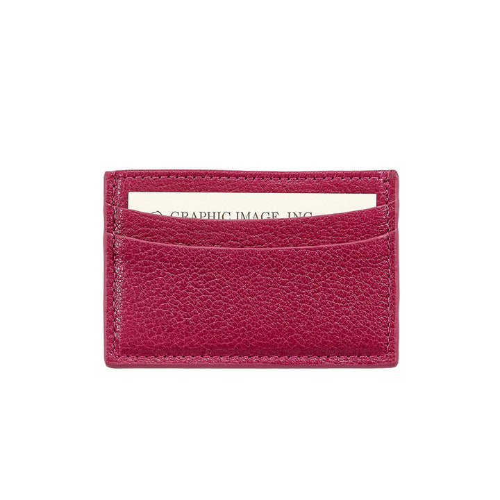 Graphic Image Inc. - Slim Design Card Case in Red Leather