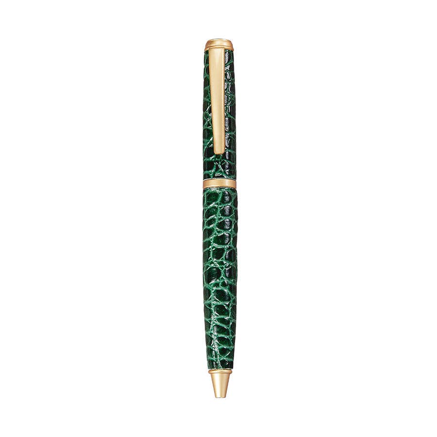 Graphic Image Inc. - Leather Wrapped Pen in Green Croc