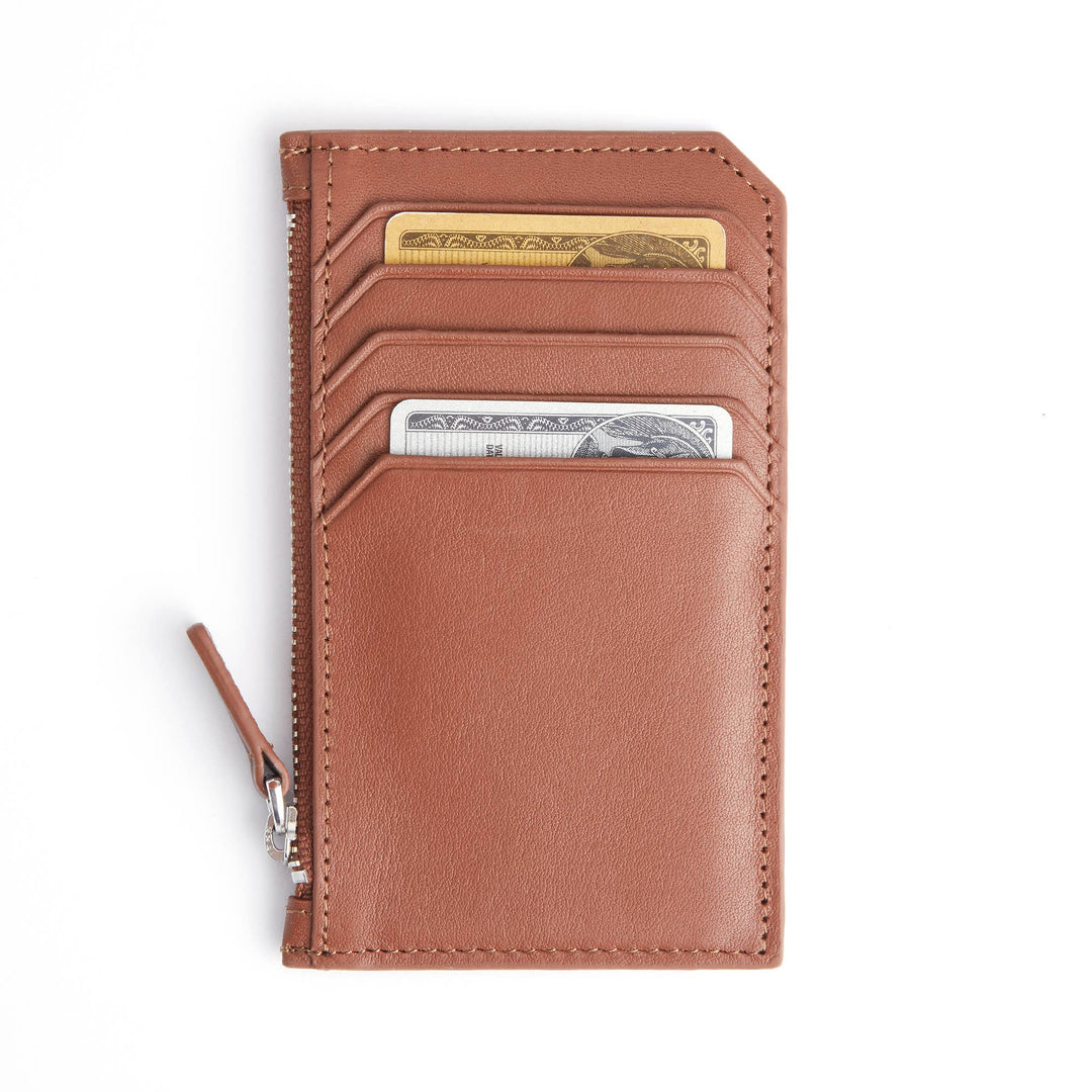 ROYCE New York - Zippered Credit Card Case