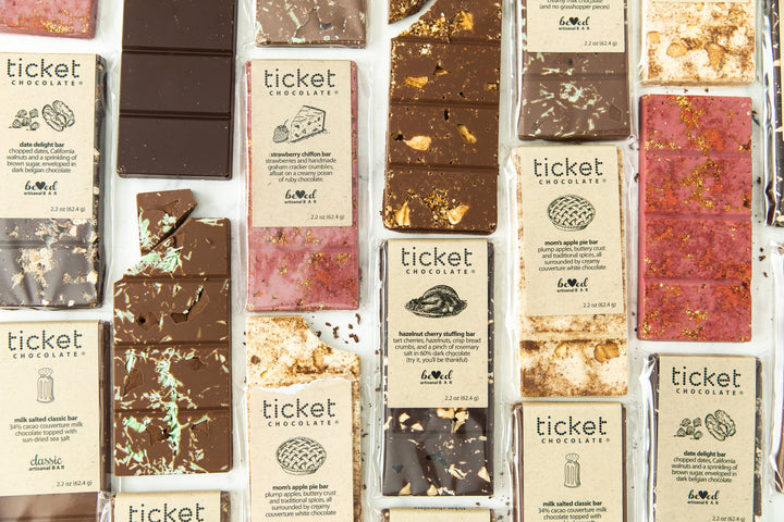 Ticket Chocolate - Artisan Chocolate Bars - Beloved Bars - Chocolate Candy Gift