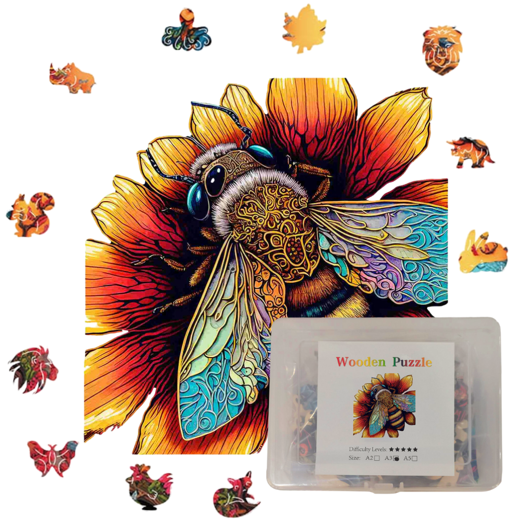 Crafthub - Elegant Amazing Bee Wooden Jigsaw Puzzle