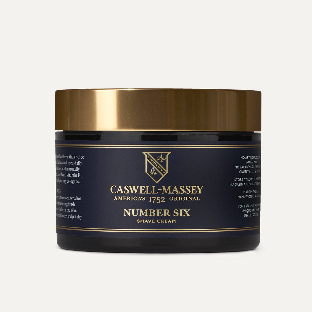 Caswell-Massey - Number Six Natural Men's Shave Cream, Sensitive Skin, 8oz