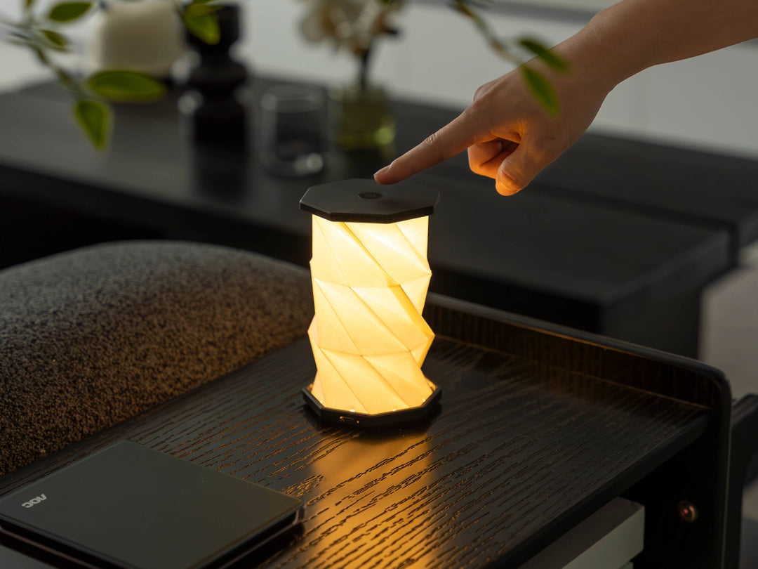 Gingko Design - Mini Twist Hexagon Portable Lamp