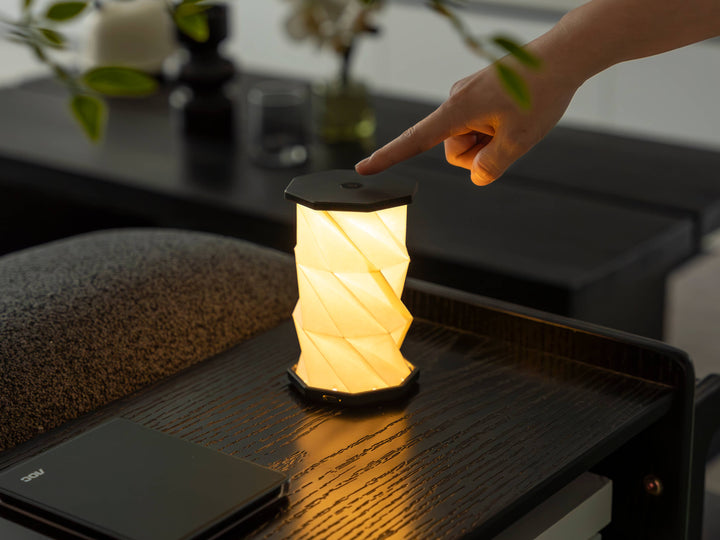 Gingko Design - Mini Twist Hexagon Portable Lamp