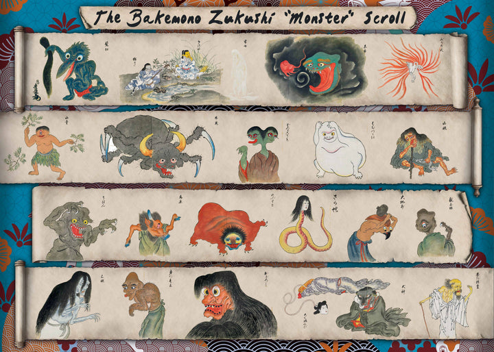 Art & Fable Puzzle Company, LLC - Bakemono Zukushi, 500-pc Japanese Monster Puzzle