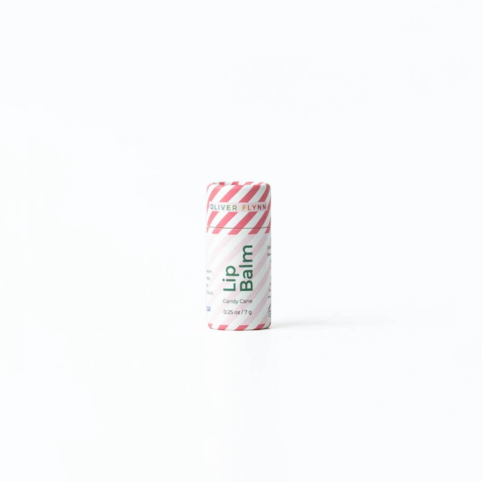 Oliver Flynn Plastic Free Shop - Candy Cane Natural Lip Balm