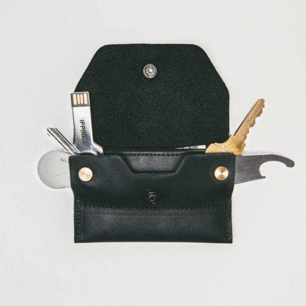 MKC Black Wallet with Flap