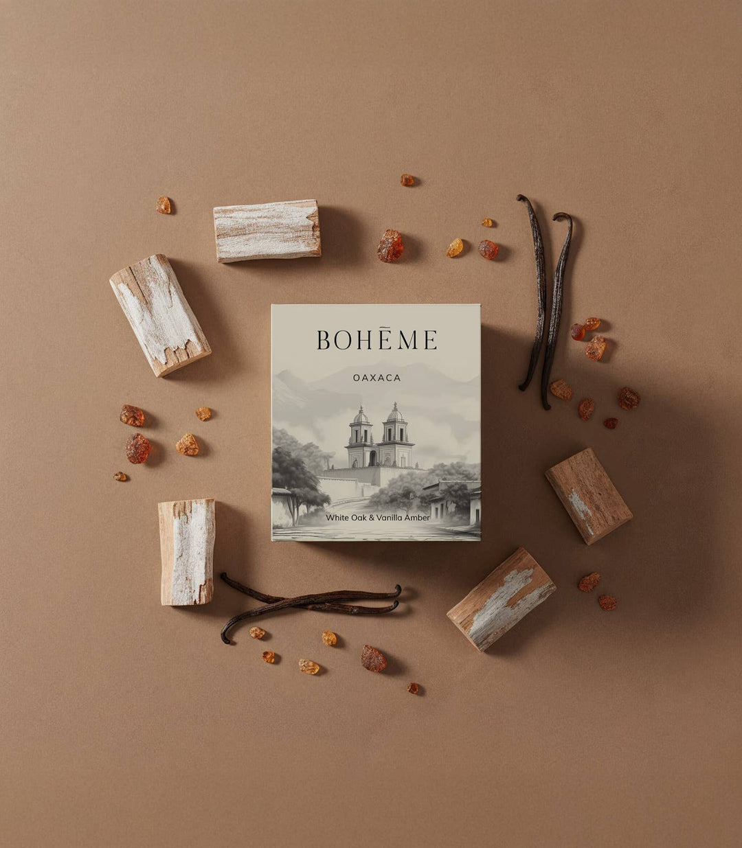 Boheme Fragrances - Oaxaca Candle – White Oak, Amber & Vanilla